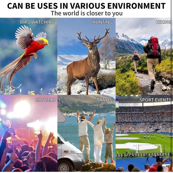 Monocular Telescope HD 80X100 High Power Tripod Watching Hiking Waterproof SR2 - Picture 5 of 6